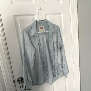 Denim long sleeve shirt